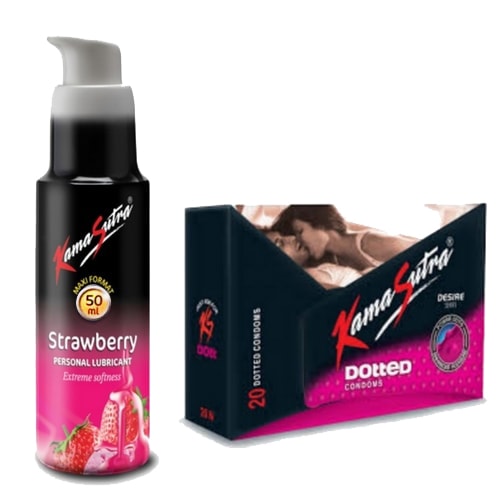 KamaSutra Strawberry Lubes and Dotted condoms