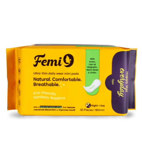 FEMI9 ANION pads Pantyliner 180mm - 30 pads 