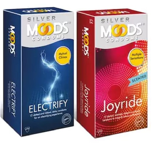 Moods silver electrify & joyride combo condoms