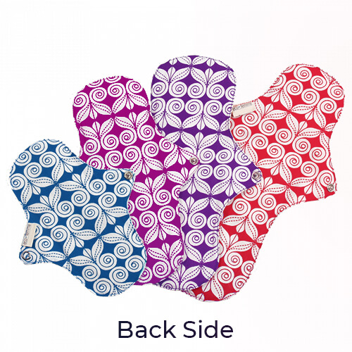 Eco-Femme Organic Reusable Pads Starter Kit - 4 Cotton Pads