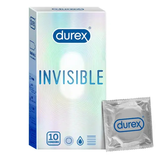 Durex Invisible Super Ultra Thin Condoms 10s