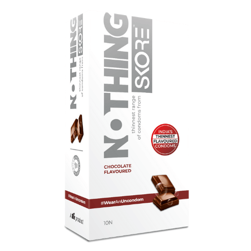 SKORE NOTHING - Thinnest Chocolate flavoured condoms - 10s