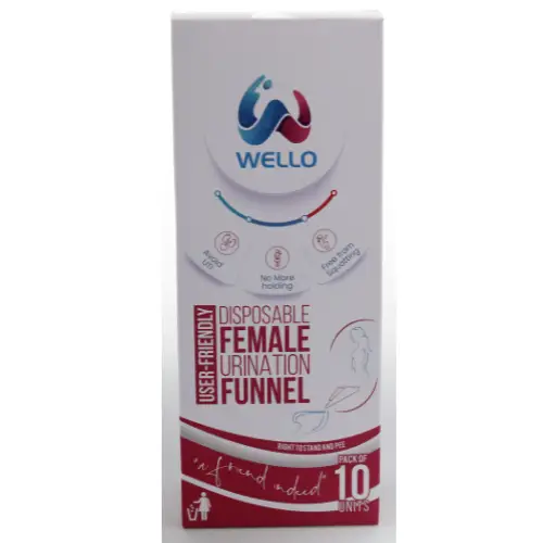 Wello Female Urination Funnel pack of 10
