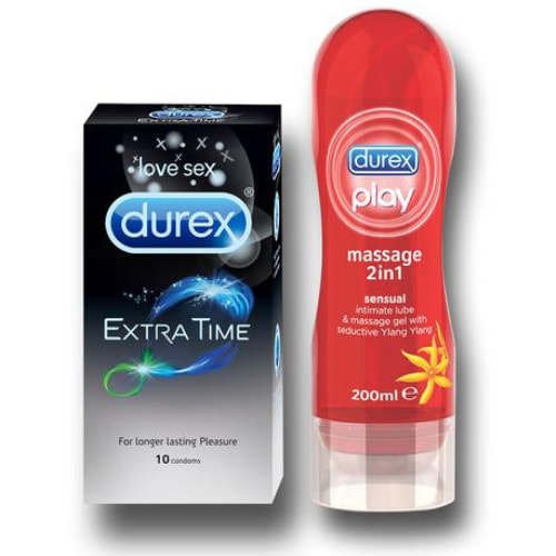 Durex Extra Time and Sensual 200ml Combo Pack