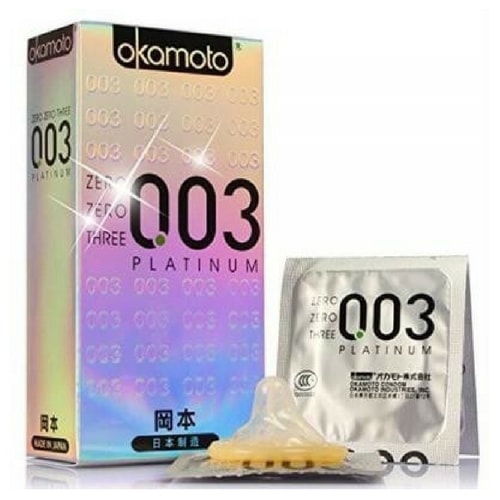 Okamoto 0.03 Platinum Super Ultra thin condoms