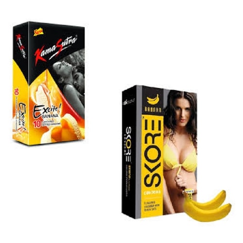 Skore Banana & KS Banana Flavored Condom