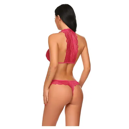 Red Colour Lingerie Set with bottom