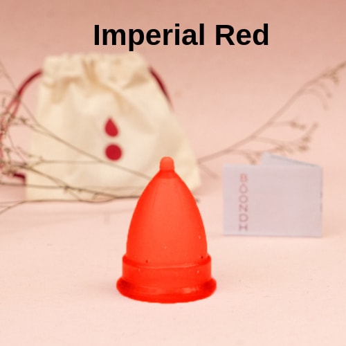 Boondh Cup - Menstrual Cup - Standard Size - 6 colours - Knob type stem
