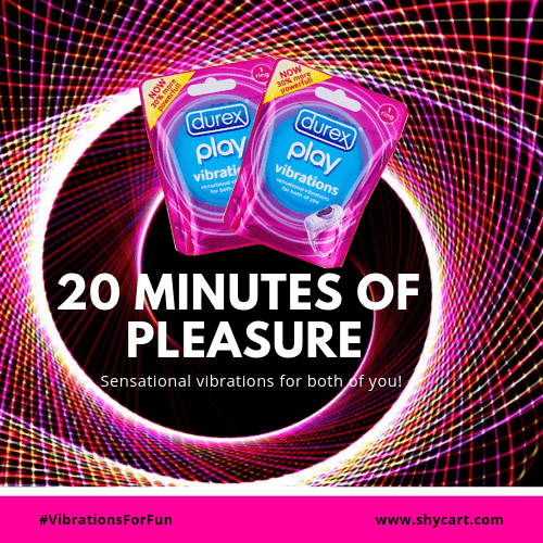Durex vibrating ring - silicone based ring - 30 Minutes sensual pleasure for couples